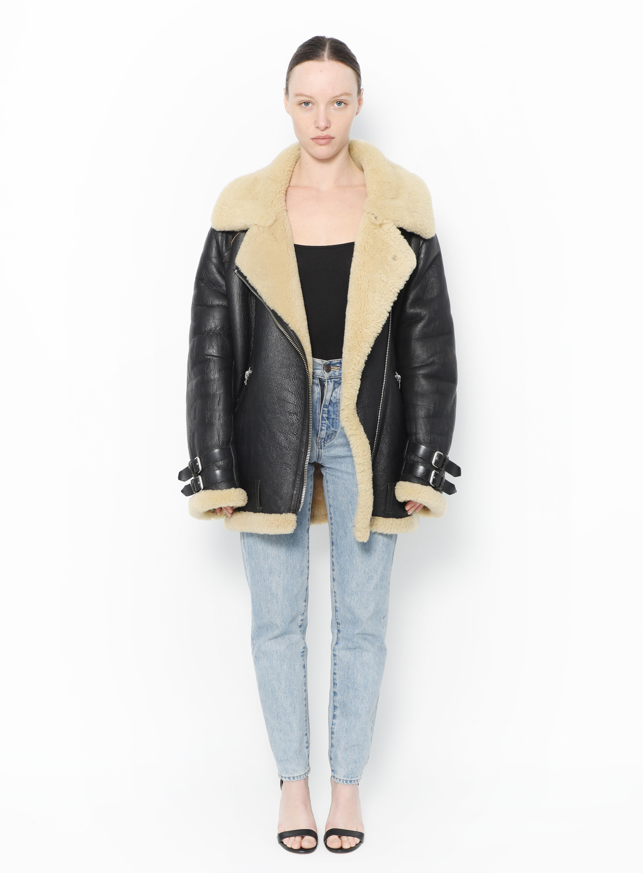 Acne shearling clearance jacket sale