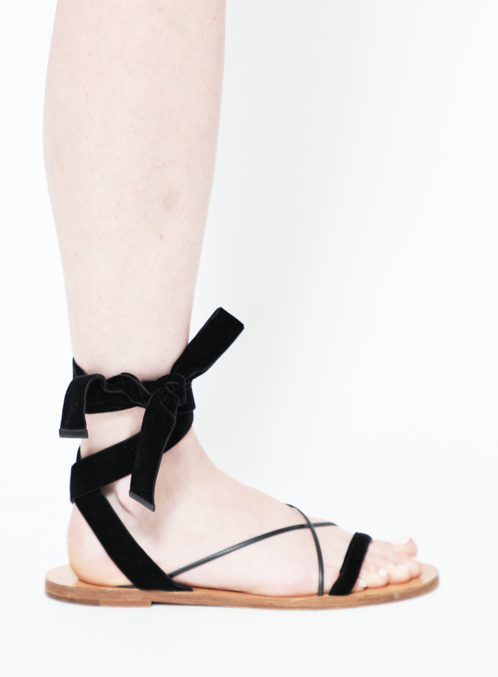 Women's Colorful Rhinestone Flat Sandals, Summer Casual Style, Black Velvet  Slippers For Women | SHEIN USA