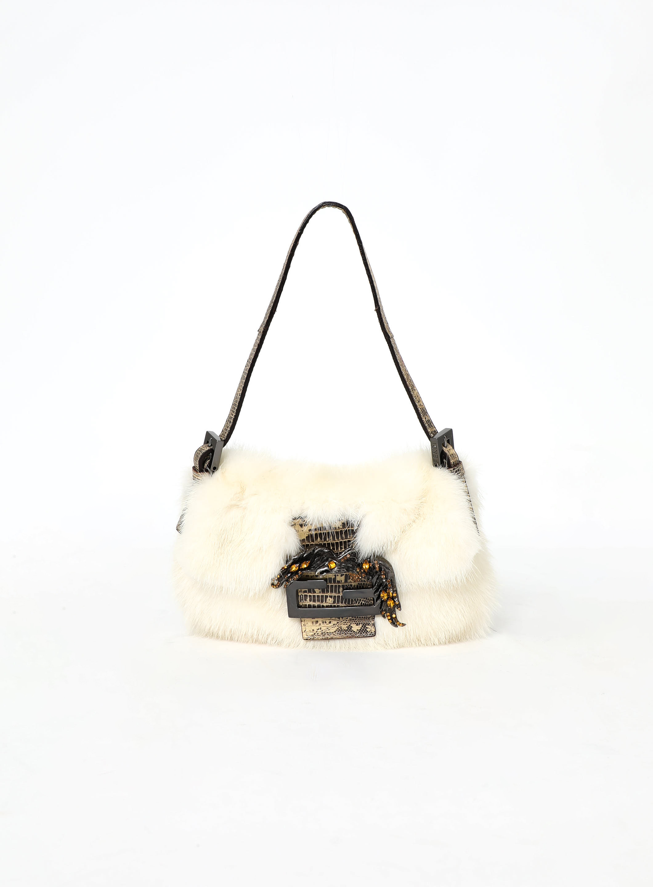 Limited Edition Louis Vuitton White Mink bum Bag