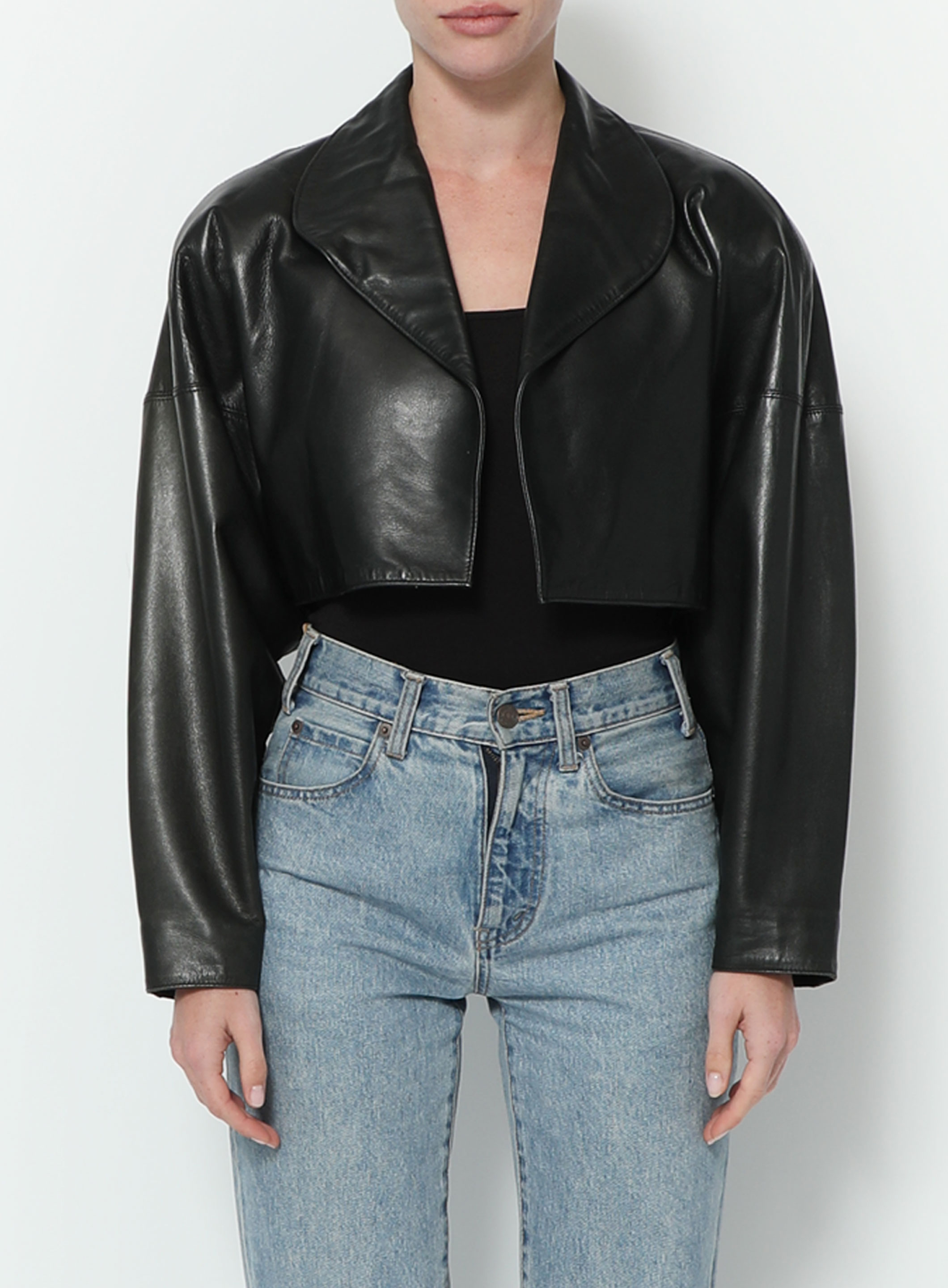 Cropped Leather Jacket | Authentic & Vintage | ReSEE