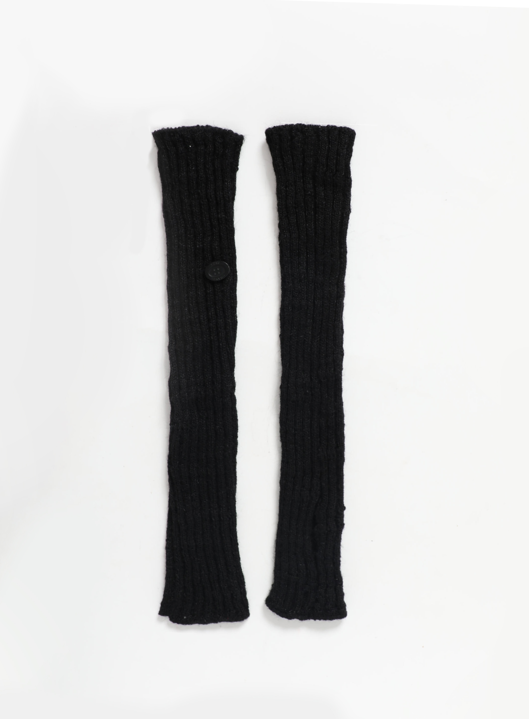 Chanel Blue Perforated Lambskin Fingerless Gloves - Yoogi's Closet