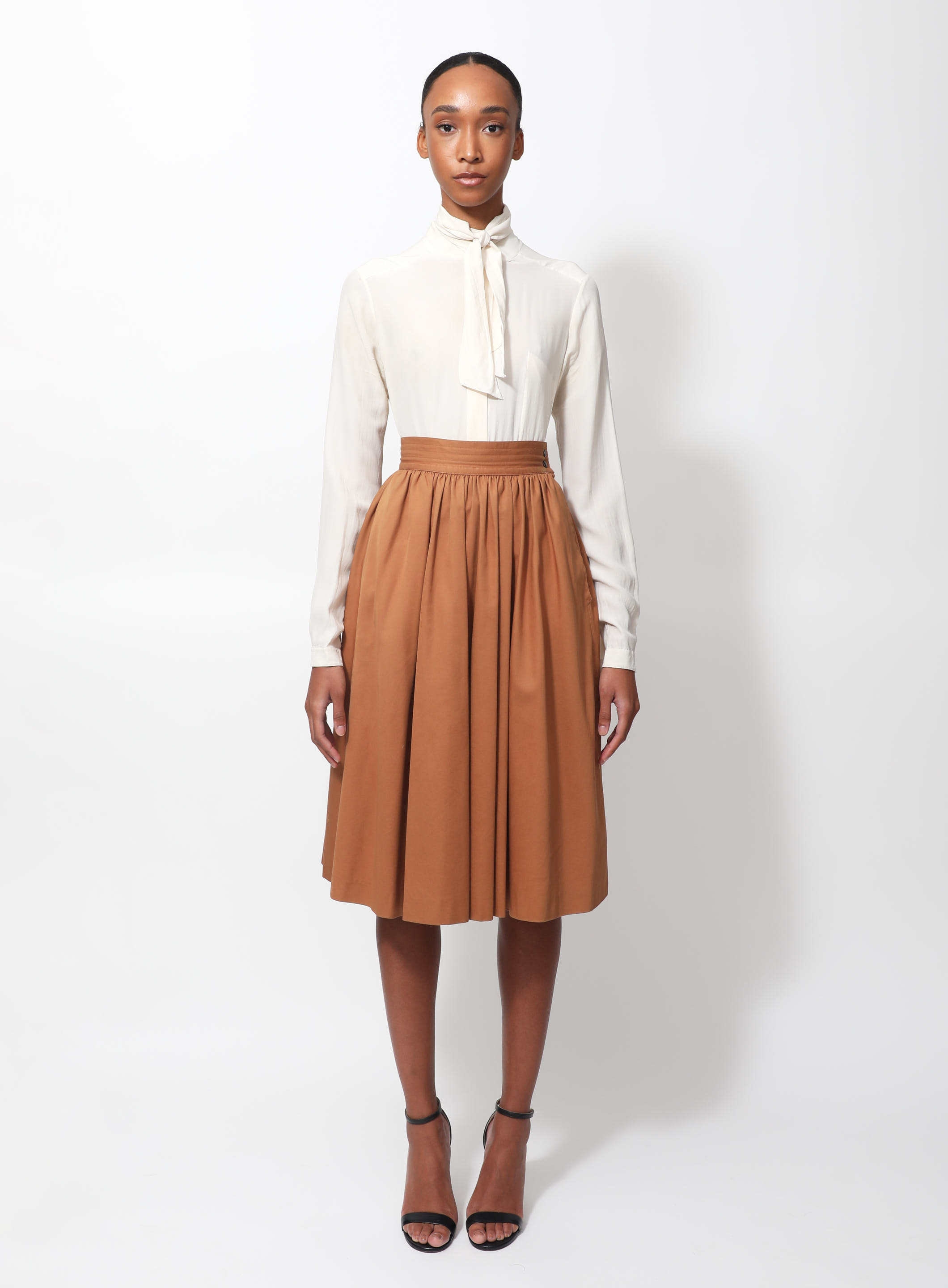 70s tan skirt best sale