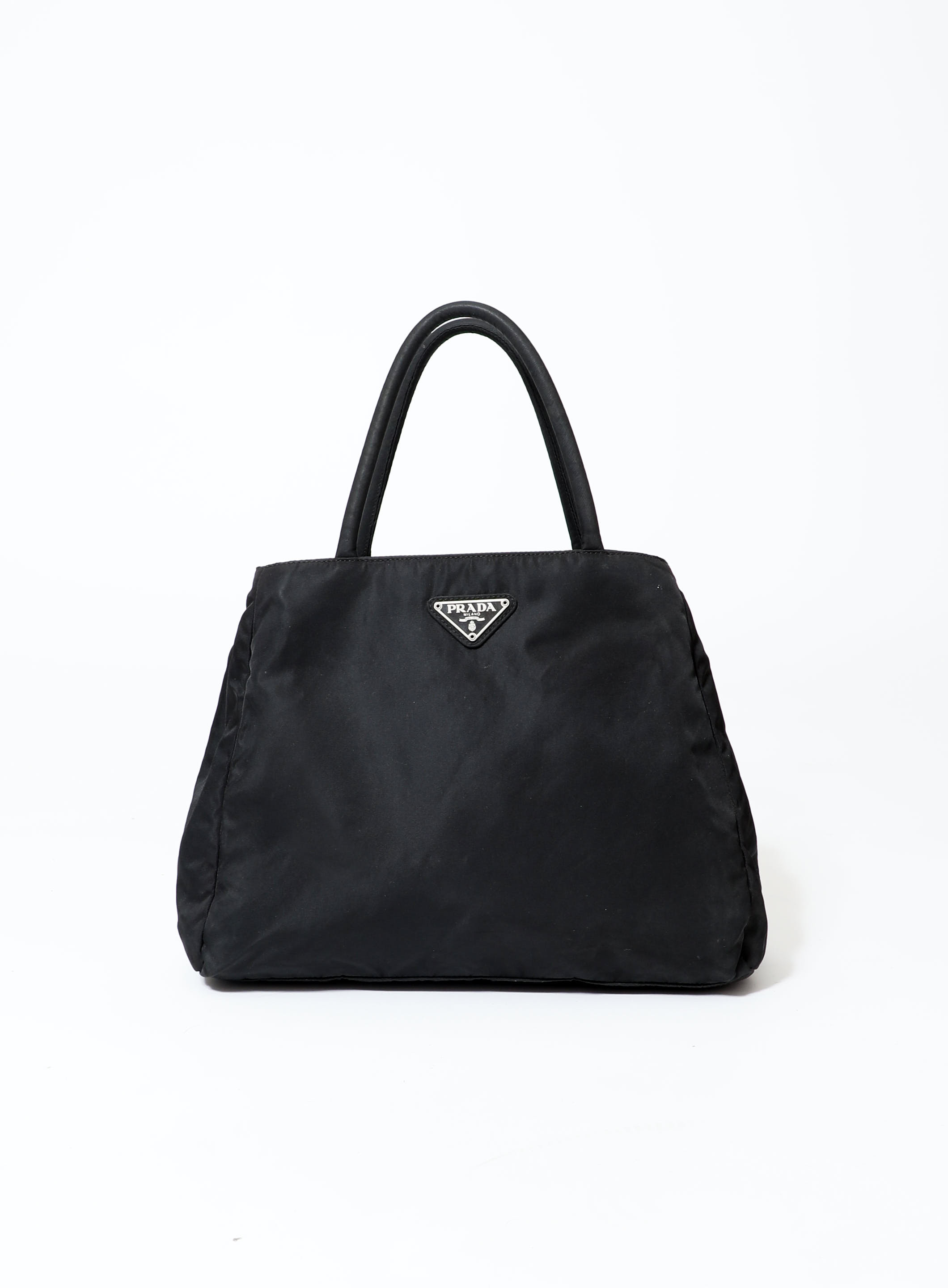 Prada, Bags, Vintage Authentic Prada Nylon Bag With Leather Details