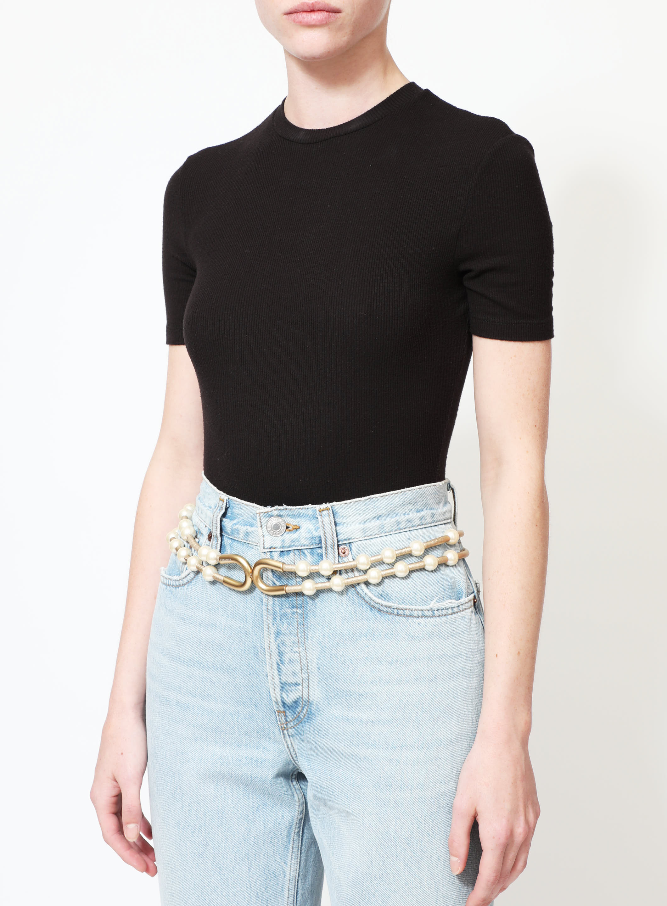 Resort 2001 Fantasy Pearl Metallic Cord Belt