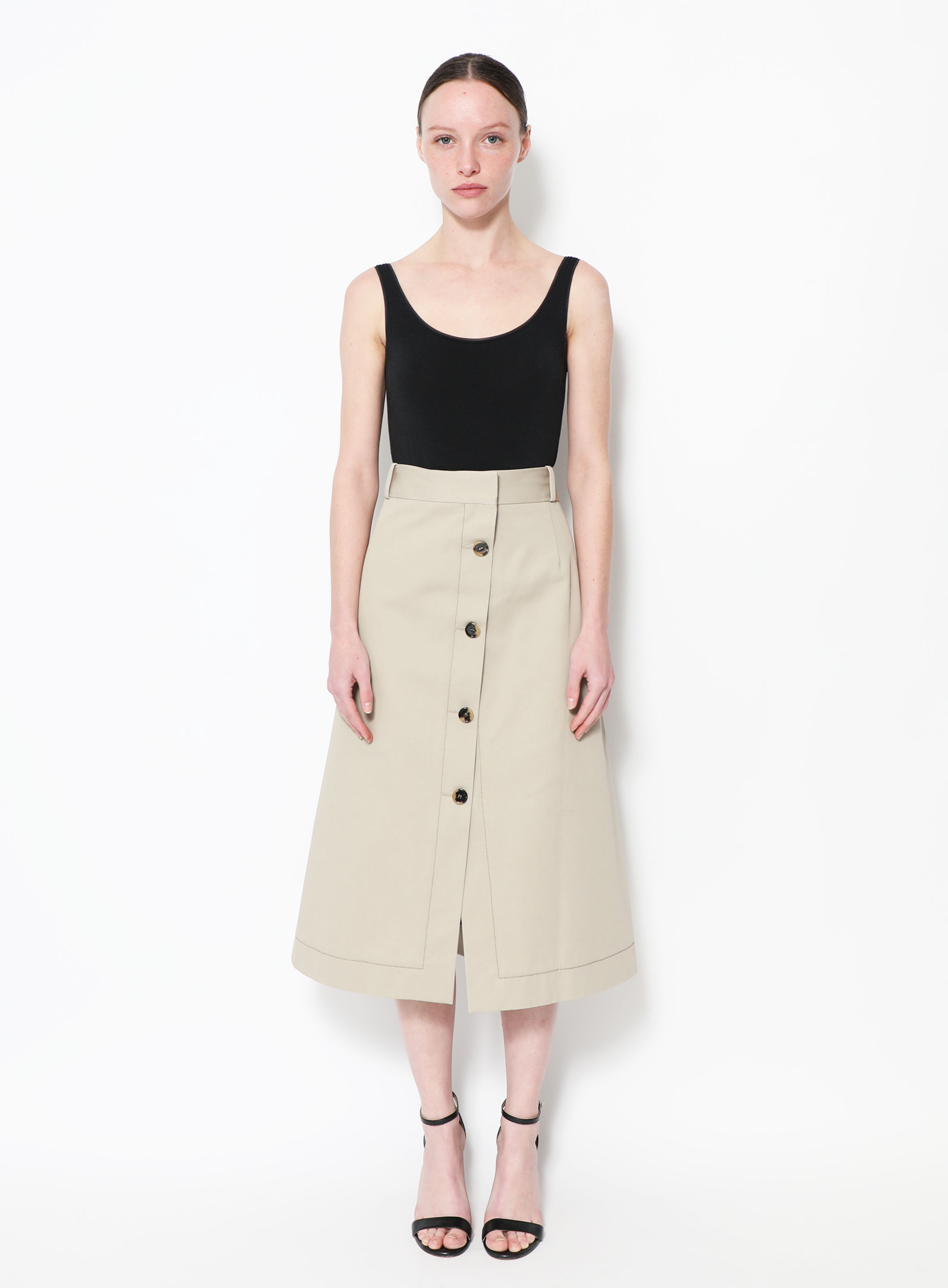 A line midi skirt cheap 2018