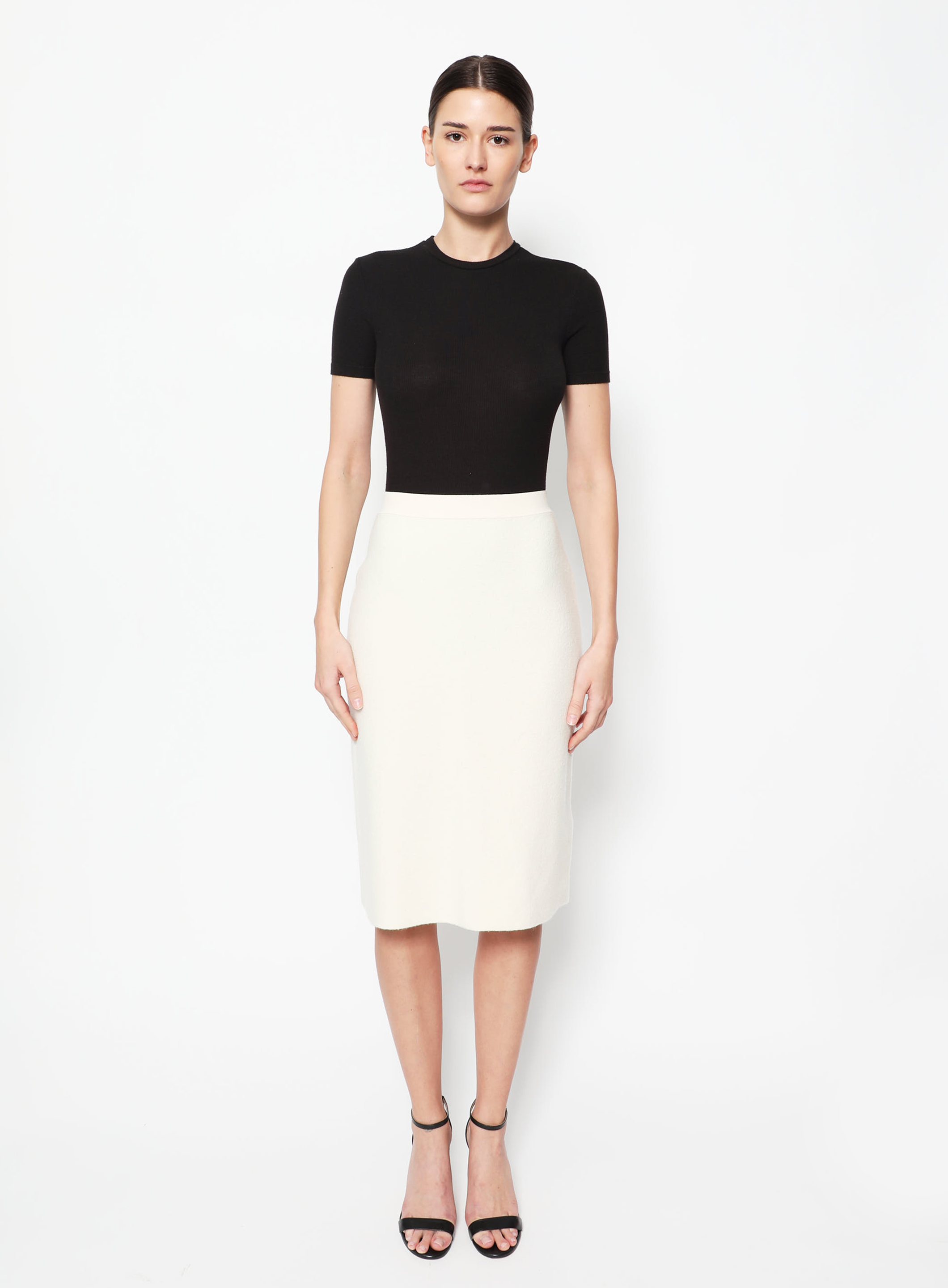 2021 Ivory Wool Skirt