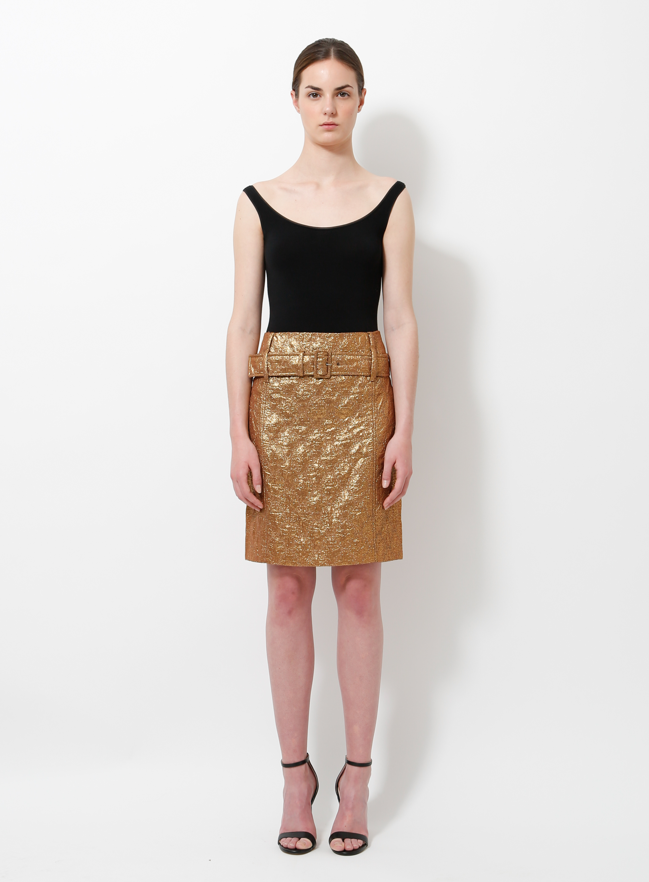 S/S 2002 Gold Brocade Skirt