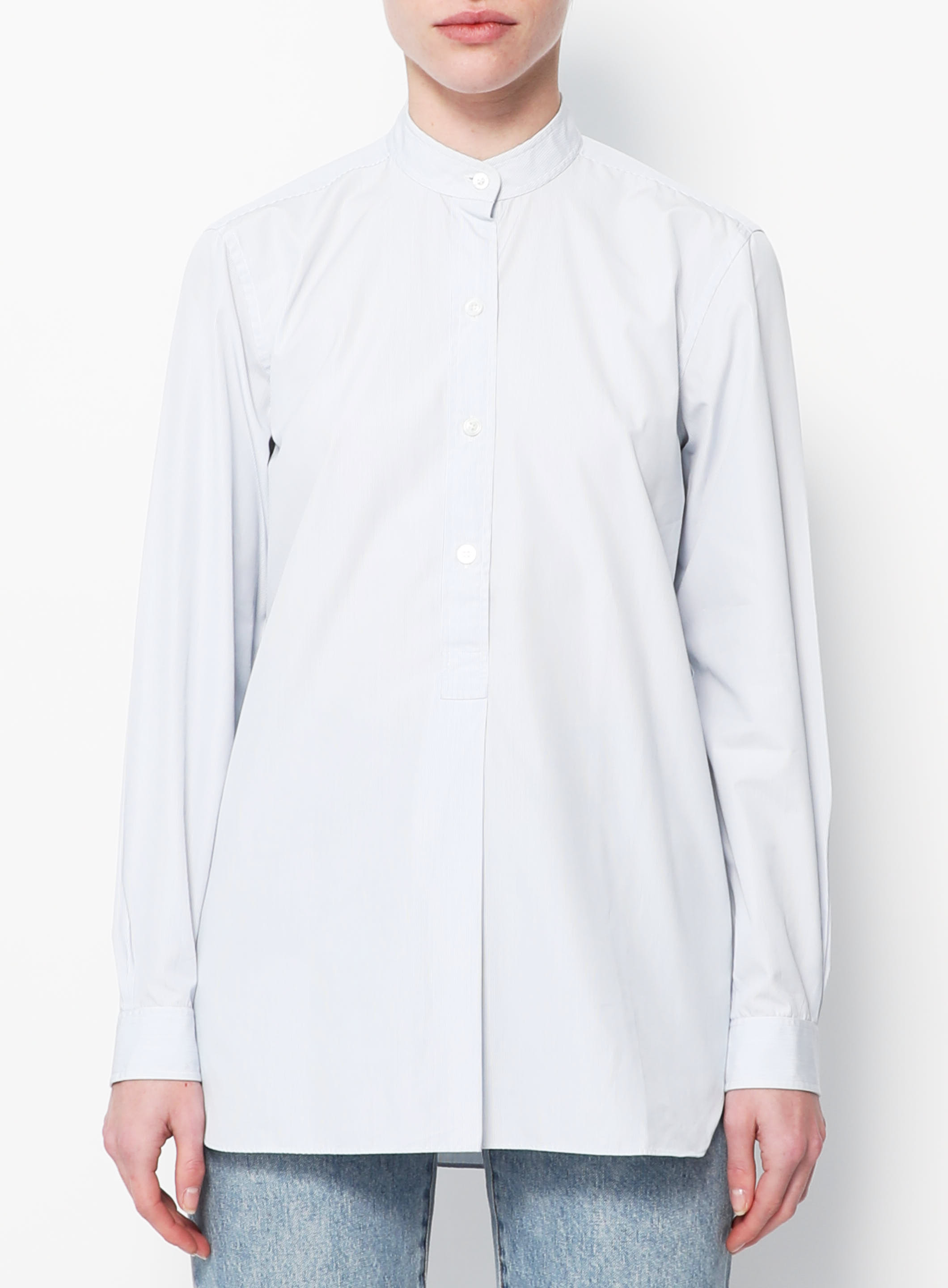 Louis Vuitton Pinstripe Silk Shirt Dress Beige. Size 36