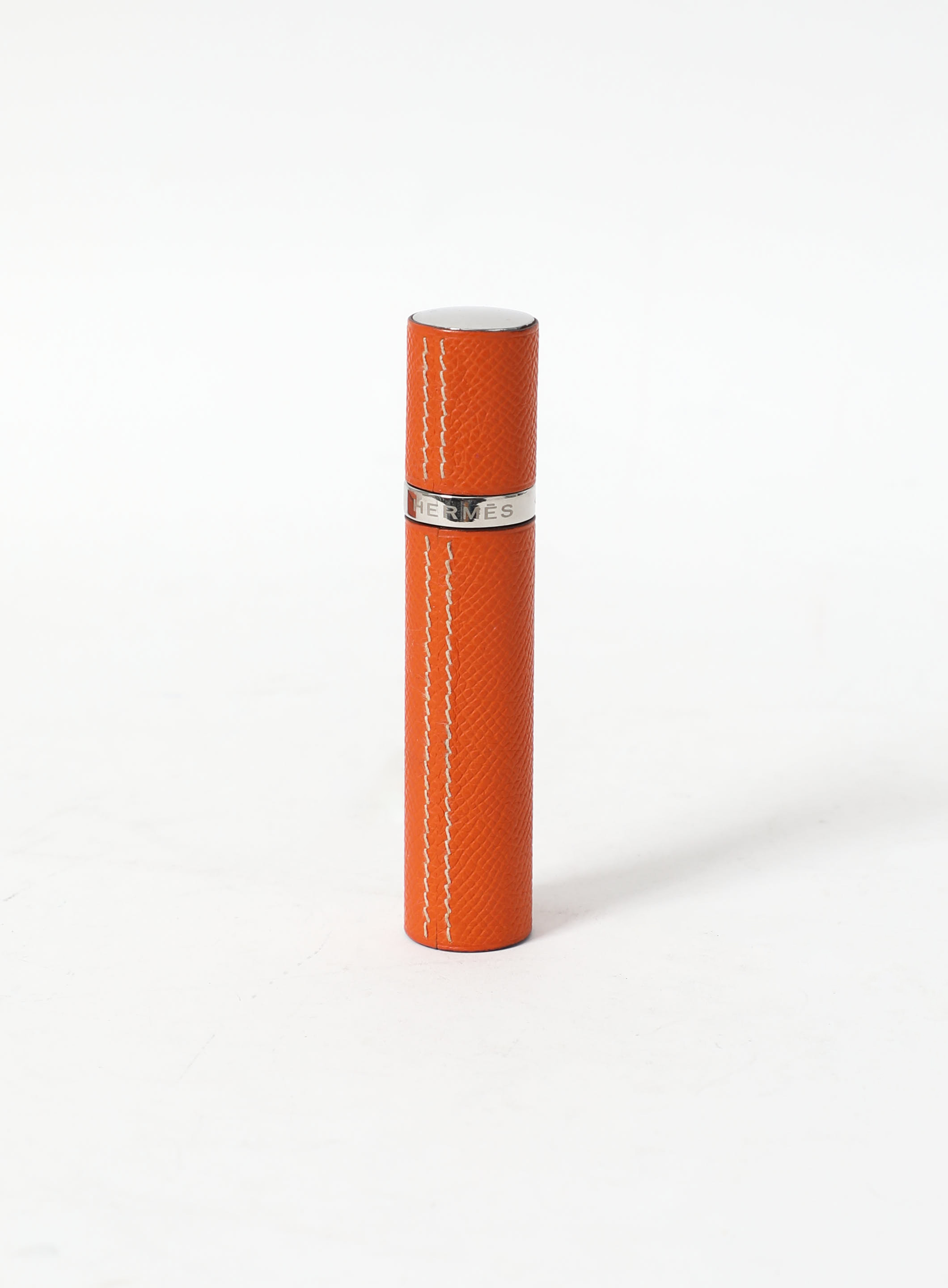 Hermes Epsom Leather Atomizer Refillable Bottle Burgundy