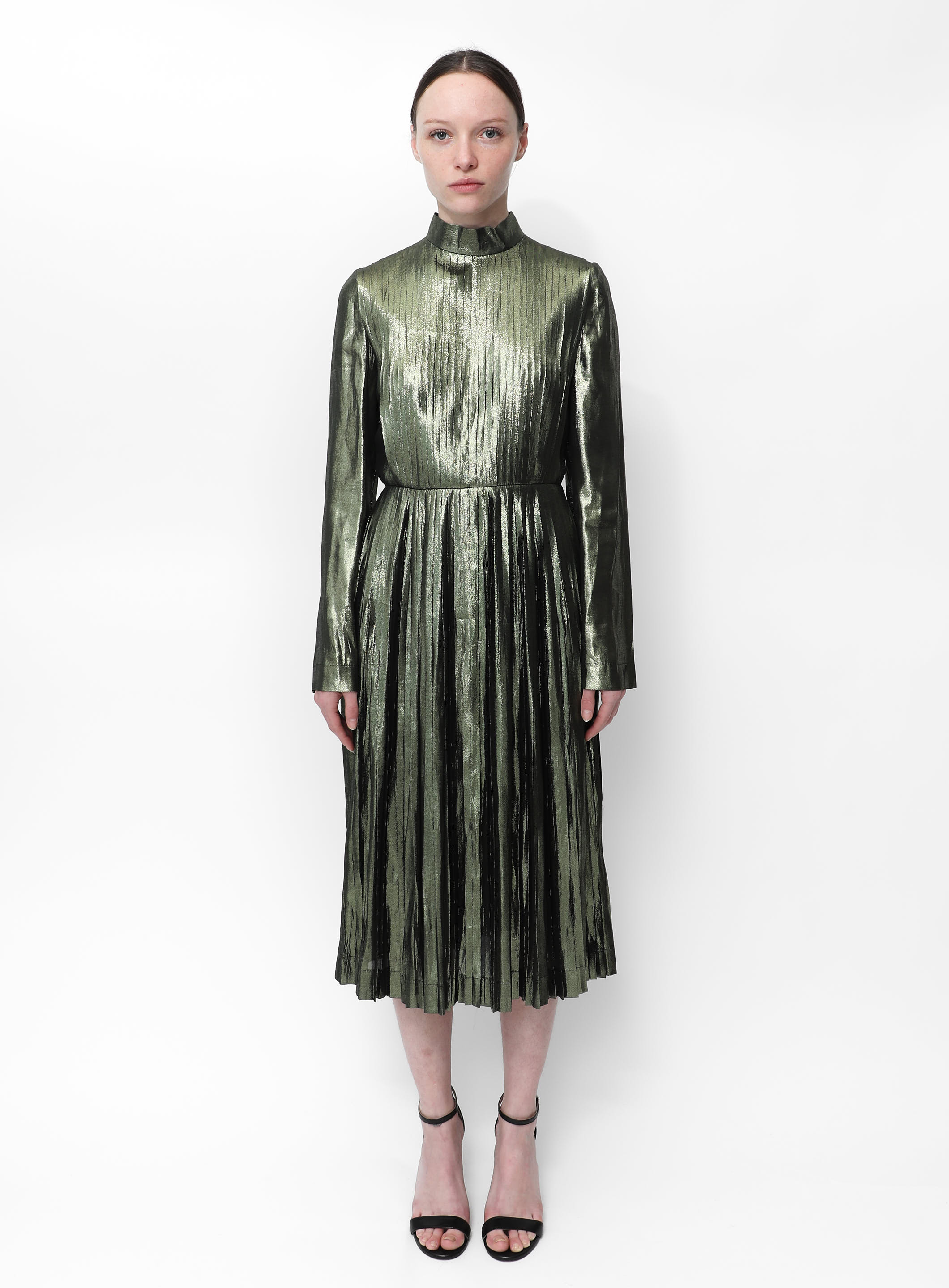 F/W 2015 Metallic Silk Dress | Authentic & Vintage | ReSEE