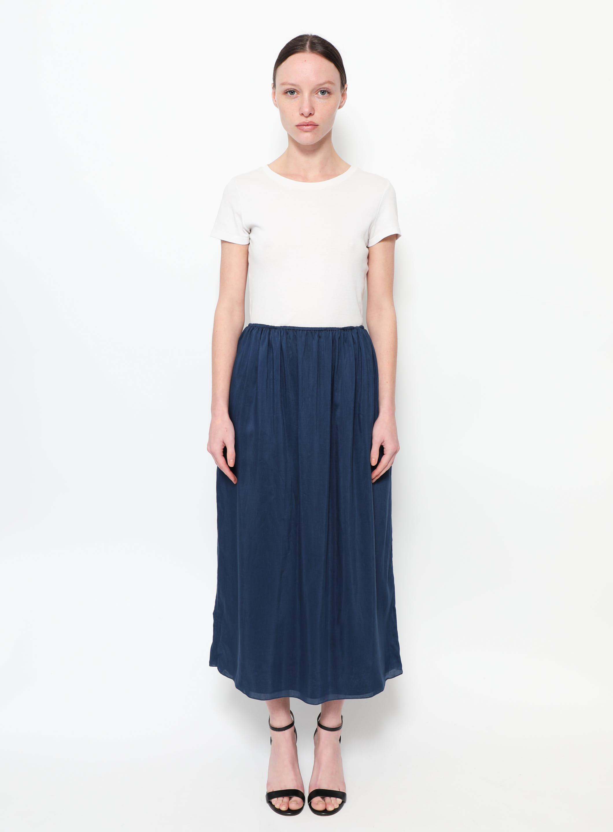 Aegean Silk Blend Midi Skirt | Authentic & Vintage | ReSEE