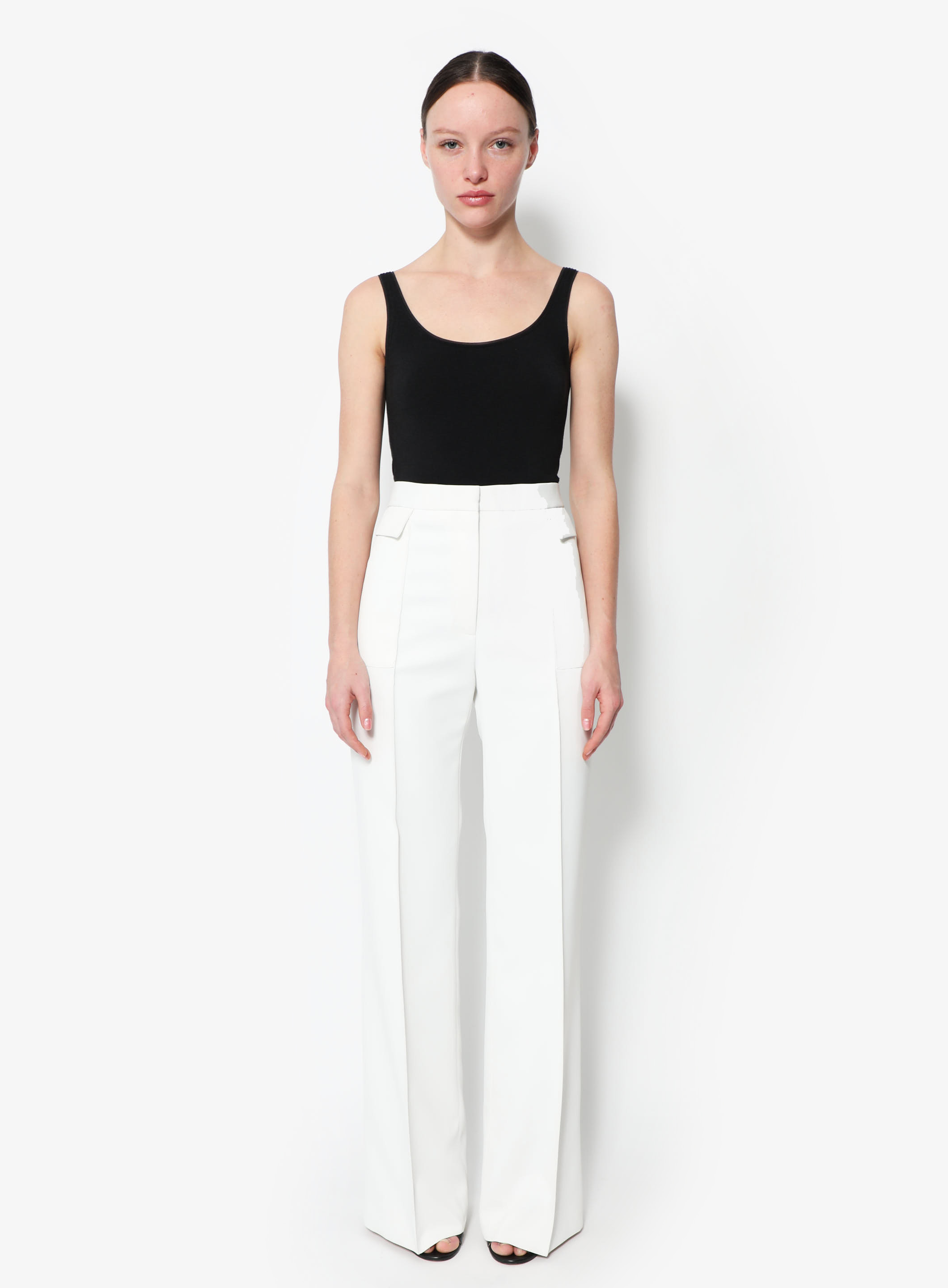 Celine Phoebe Philo Black Wide Leg Size 36 US 4 Small Dress Pants Black |  eBay