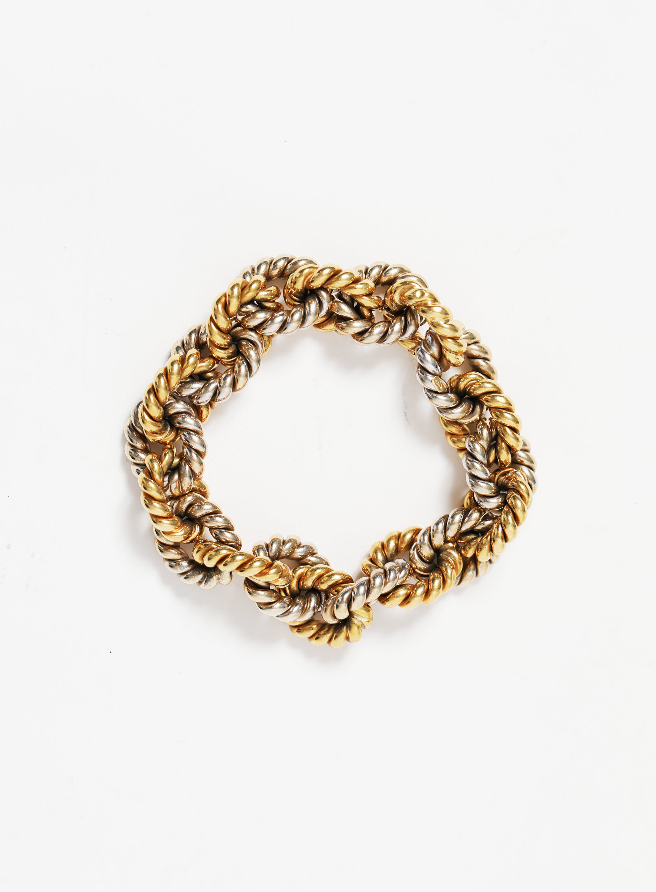 Vintage 18k Yellow Gold Chainlink Bracelet, Authentic & Vintage