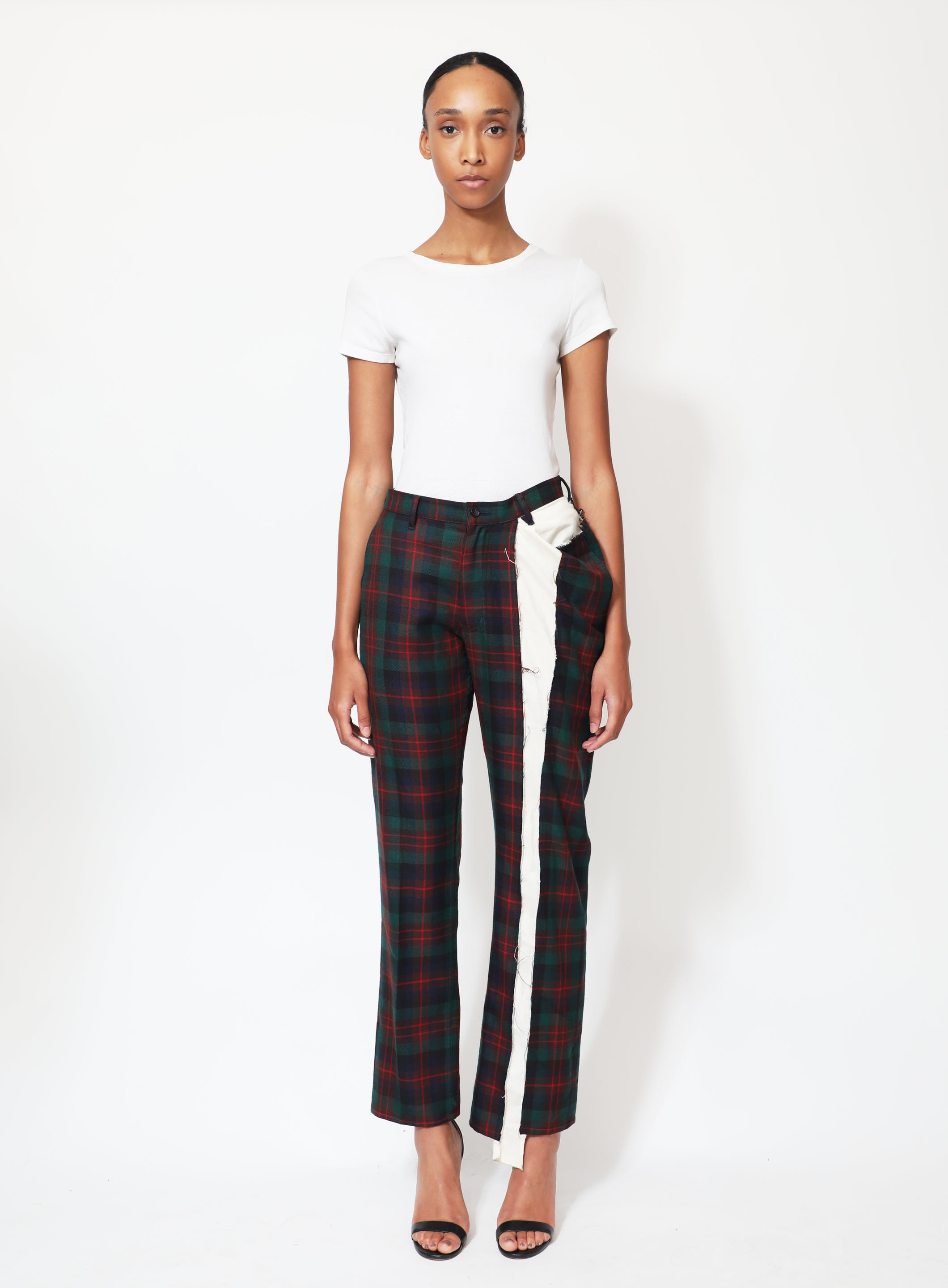 Louis Vuitton Plaid Print Straight Leg Pants US4, FR36 | S