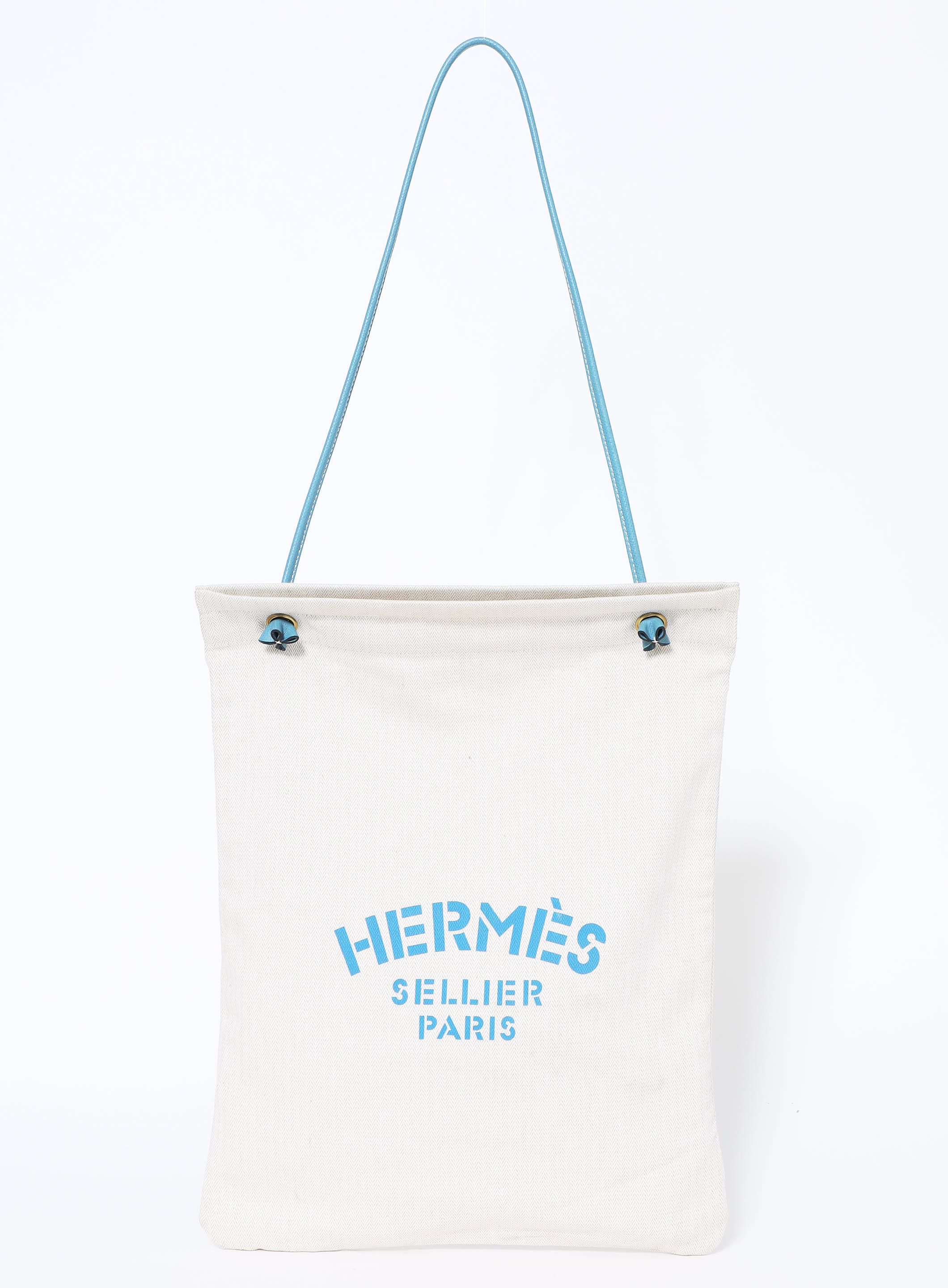 Vintage Hermes Sellier Paris Red PM Canvas Shoulder Bag