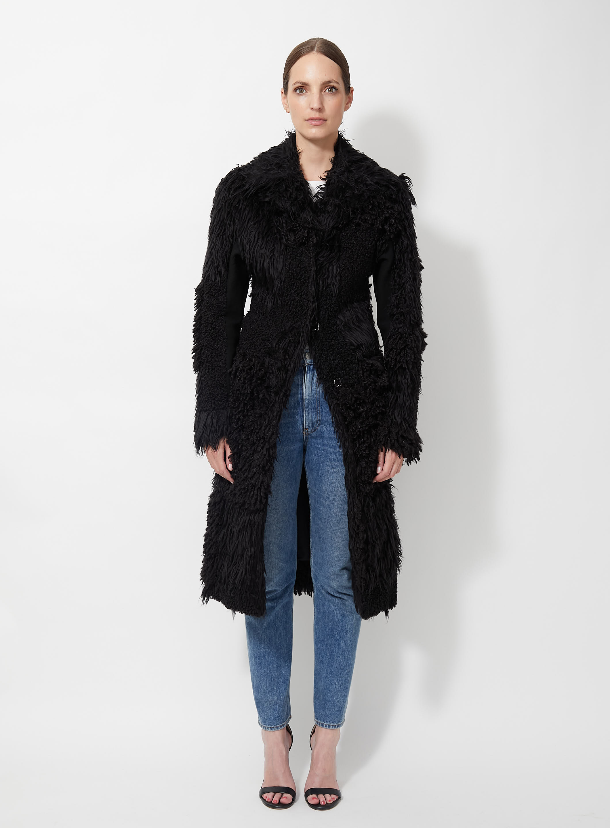 vuitton shearling coat