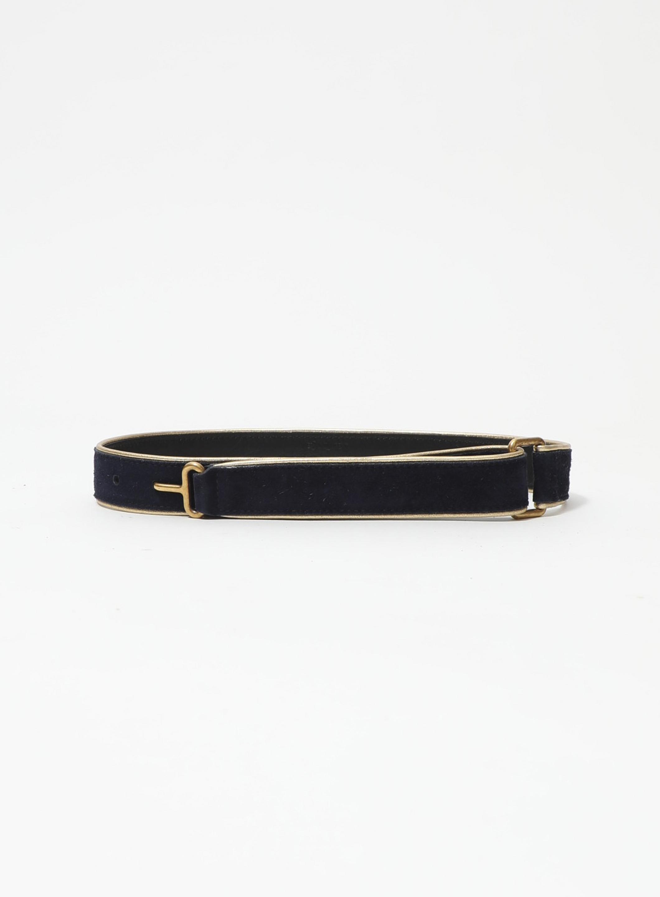 Saint Laurent Animal Print Suede Skinny Belt 90 – Fashion Reloved